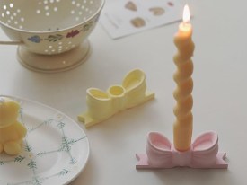 Molde silicona portavela moño